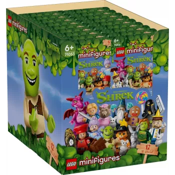 LEGO Bricks Minifigures 71053 Shrek sērija (KASTE) - 36 pārsteiguma maisiņi, kolekcionējamas minifigūras, displeja kaste