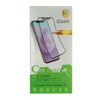 iLike Apple iPhone 12/12 Pro cietā keramiskā rūdītā stikla ekrāna aizsargs, melns