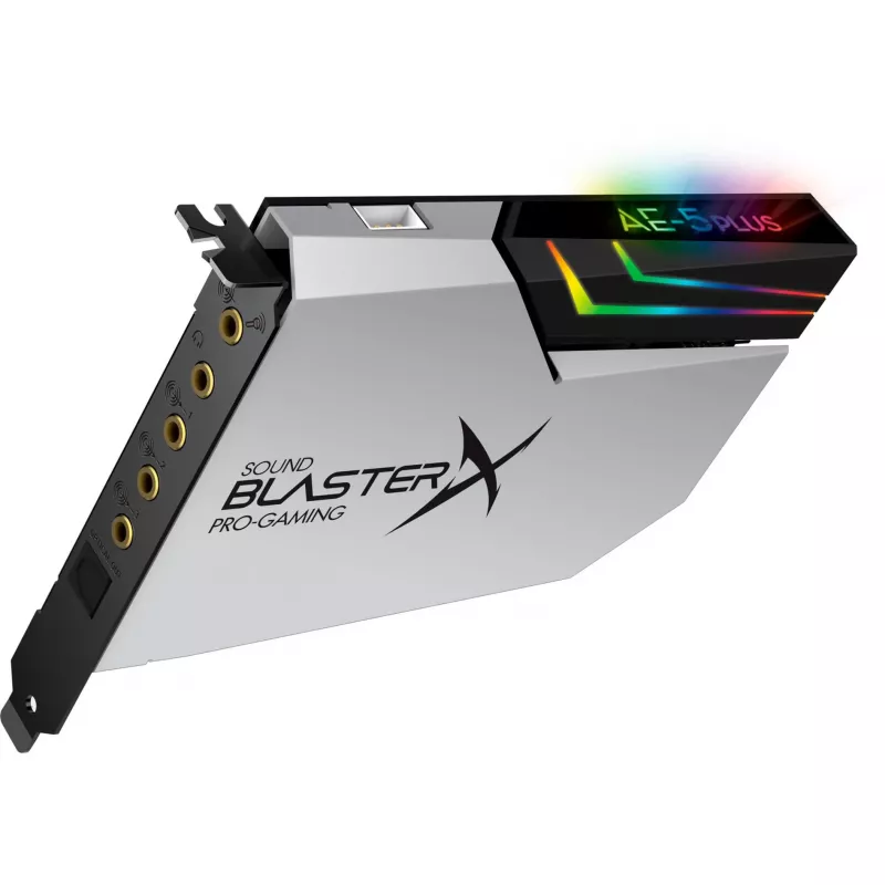 Creative Labs Sound BlasterX AE-5 Plus Pure Edition PCIe spēļu skaņas karte