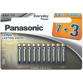 Panasonic Everyday Power AAA sārma baterijas LR03, 10 gab. blistera iepakojumā