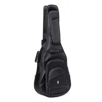 Stagg STB-NDURA 15 W akustiskās ģitāras soma - 15 mm polsterējums, melna
