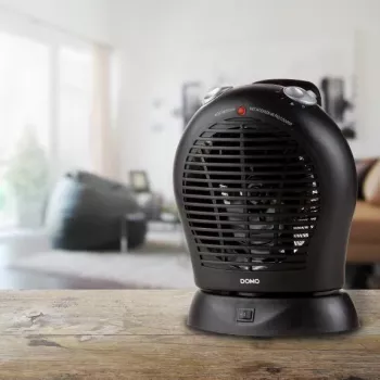 DOMO DO7324F Pārnēsājamais ventilatora sildītājs 2000 W balts pelēks