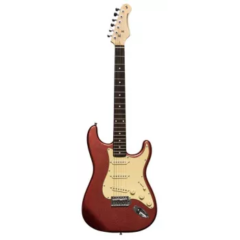 Stagg SES-30 CAR elektriskā ģitāra - Candy Apple Red