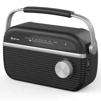DENVER TRB-67B DAB+ un FM radio modinātājpulkstenis - melns
