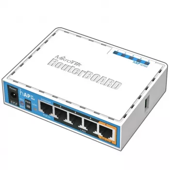 MikroTik hAP ac lite 500 Mbit/s balts ar PoE atbalstu
