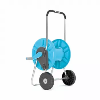 CELLFAST ALUPLUS 55-260 Alumīnija šļūteņu ratiņi, 60 m 1/2 collu ietilpība, salokāms rokturis, montāža bez instrumentiem, pelēki/melni/oranži
