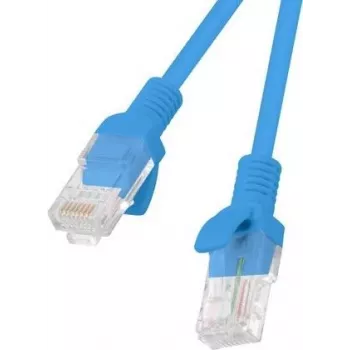 Lanberg 10 gab. Cat.5e UTP patch kabelis 2m zils, Fluke sertificēts