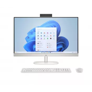 HP All-in-One 27-cr1002nq 27 collu QHD skārienjūtīgs All-in-One dators - Intel Core Ultra 7 155U, 16GB DDR5, 512GB SSD, Windows 11 Home, Ceramic White