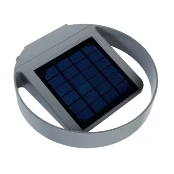 GreenBlue GB130 LED 3W saules sienas lampa - melna, IP65, PIR kustības sensors, 300lm