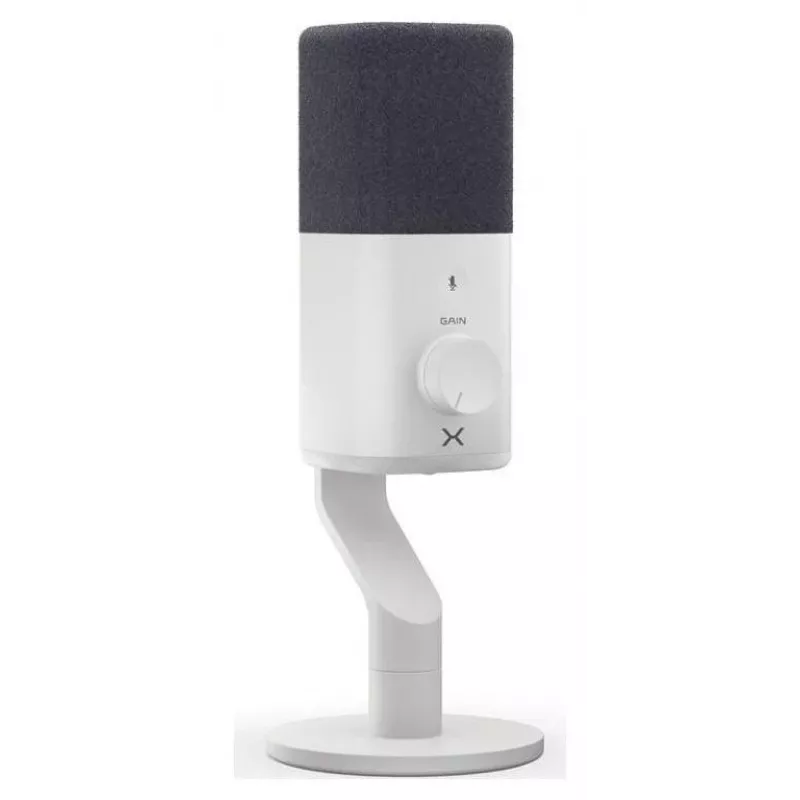 Krux Qube XLR/USB kondensatora mikrofons balts