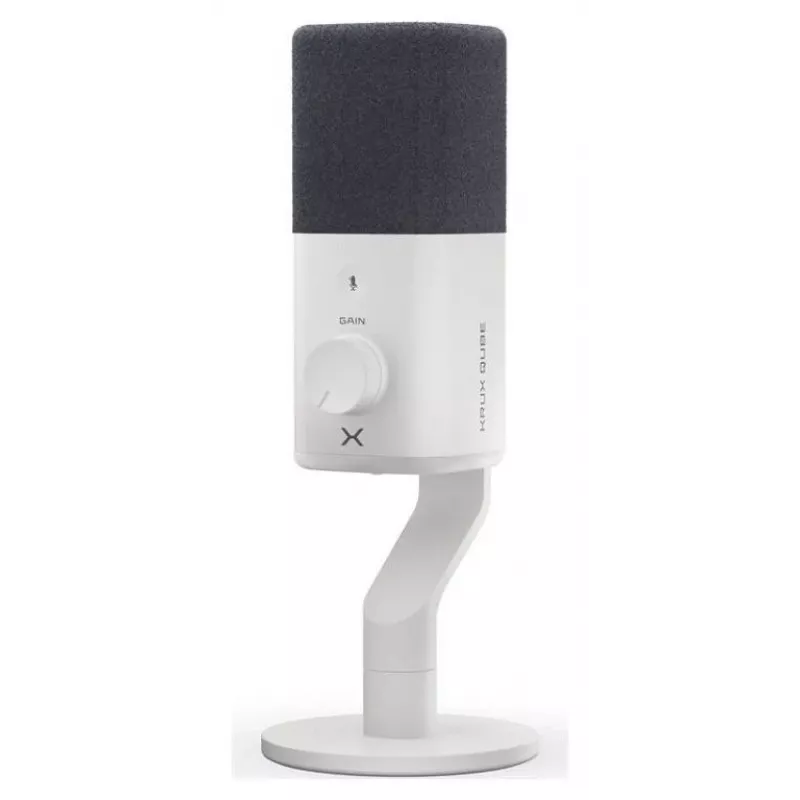 Krux Qube XLR/USB kondensatora mikrofons balts