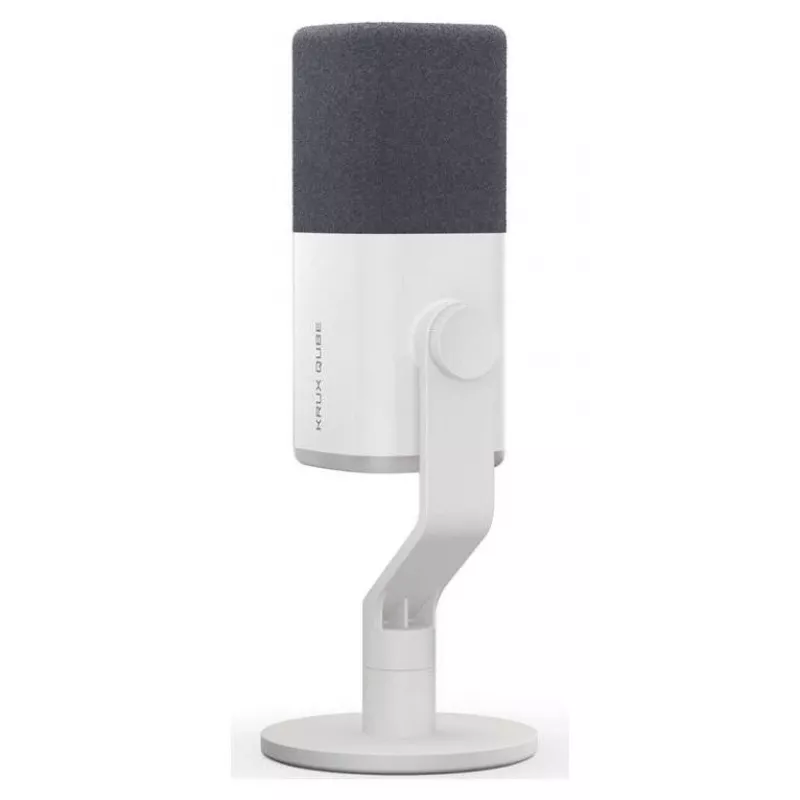 Krux Qube XLR/USB kondensatora mikrofons balts