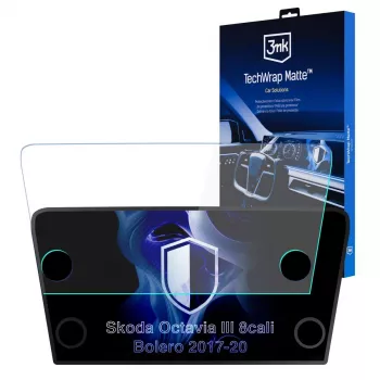 3MK PROTECTION Skoda Octavia III Bolero (2017-2020) TechWrap Matēts Centrālā Displeja Ekrāna Aizsargs