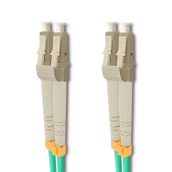 Qoltec 5m LC/UPC–LC/UPC dupleksā daudzmodu OM3 optiskā šķiedras kabeļa līnija, tirkīza