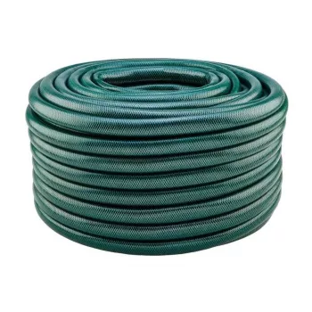 Verto Economic 50 m dārza šļūtene, 3/4 collu, 3 slāņu PVC, UV un aļģu izturīga, zaļa