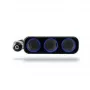 Xblitz R3 3-Slotu auto strāvas sadalītājs ar 2 USB portiem, 12V/24V, 120W, 70cm kabelis, melns