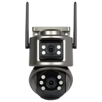 INNE ICSEE-W62SD-2 Āra PTZ IP kamera ar diviem 3MP objektīviem, pilnkrāsu nakts redzamību, Wi-Fi, divvirzienu audio, IP66