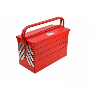 AWTOOLS AW30988 Instrumentu glabāšanas kaste ar 18 nodalījumiem, caurspīdīgs vāks, sakraujams organizators sīkām detaļām un instrumentiem, melns/sarkans