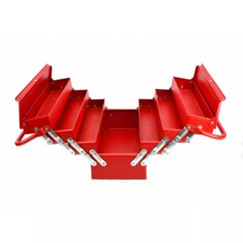 AWTOOLS AW30988 Instrumentu glabāšanas kaste ar 18 nodalījumiem, caurspīdīgs vāks, sakraujams organizators sīkām detaļām un instrumentiem, melns/sarkans