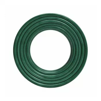 AWTOOLS AW70424 1/2 collas 25m 3-slāņu armēta PVC dārza šļūtene, 8 bar, UV un aļģu izturīga, zaļa