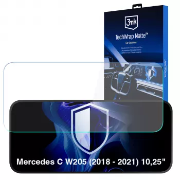 3MK PROTECTION TechWrap matēts ekrāna aizsargs Mercedes-Benz C-Class W205 (2018-2021) 10,25 collu centrālajam displejam
