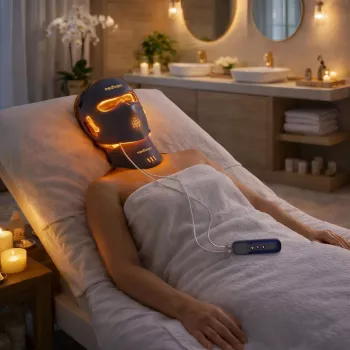 Medivon Lumi 3D Pro sejas maska ar LED gaismu, tumši zila