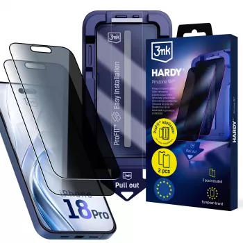 3mk Hardy Privzone 9H ekrāna aizsargs Apple iPhone 18 Pro