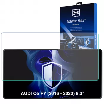 3MK PROTECTION Audi Q5 FY (2016-2020) 8,3 collu TechWrap matēts centrālā displeja aizsargplēve