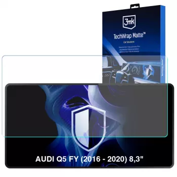 3MK PROTECTION Audi Q5 FY (2016-2020) 8,3 collu TechWrap matēts centrālā displeja aizsargplēve