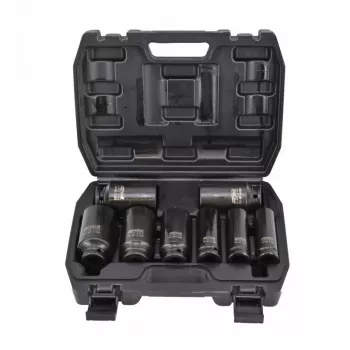AWTOOLS AW38790BL 90 daļu hroma vanādija uzgriežņu atslēgu komplekts ar 1/4 collu, 3/8 collu, 1/2 collu sprūdrata atslēgām, pagarinājumiem, uzgaļiem un koferi