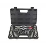 AWTOOLS 40 daļu vītņu griešanas komplekts, metriskās M3-M12 un 1/8 collu NPT, leģētā tērauda komplekts ar atslēgām, soļa mērītāju un uzglabāšanas kasti