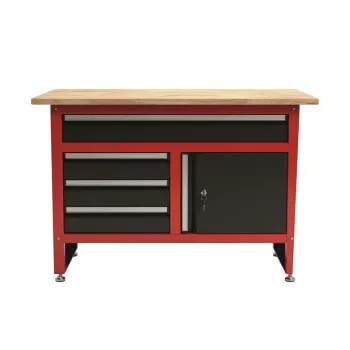 AWTOOLS Darbagalds ar 4 atvilktnēm 120x60x85 cm Pelēks/Zils