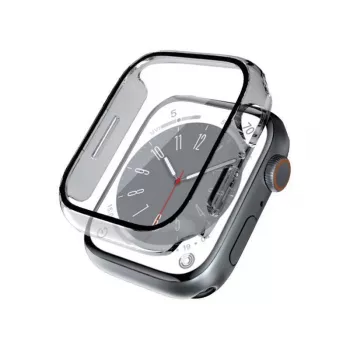 Crong Hybrid Watch Case ar rūdītu stiklu Apple Watch 40mm - Caurspīdīgs