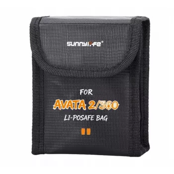SUNNYLIFE Ugunsdroša bateriju soma DJI Avata 2 - 2 baterijām, melna