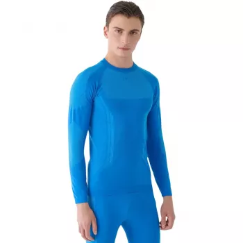 Vīriešu termoaktīvais T-krekls 4F M165 Zils 4FWAW24USEAM165 33S S/M