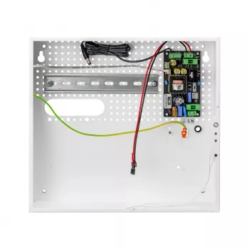 BCS ZA1206/UPS/F/KD 72W 12V DC 6A UPS barošanas bloks ar akumulatora lādētāju drošības sistēmām, metāla korpuss, sienas stiprinājums