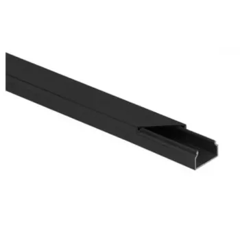 STASIŃSKI SP. Z O.O. CLS 20x18 melns PVC kabeļu kanāls 2m (10 gab. iepakojums)