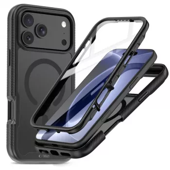 Tech-Protect Defense MagSafe Maciņš iPhone 17 Pro / 18 Pro matēti melns