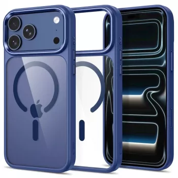 Tech-Protect Magmat MagSafe caurspīdīgs maciņš iPhone 17 Pro Max / 18 Pro Max - tumši zils