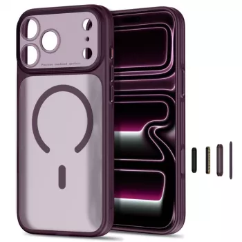 TECH-PROTECT MagPrime MagSafe maciņš iPhone 17 Pro Max / 18 Pro Max - matēts tumšais ķirsis
