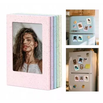 LOVEINSTANT 5x magnētiskais foto rāmis Fujifilm Instax Mini – pasteļa krāsās, piestiprināšanai pie ledusskapja