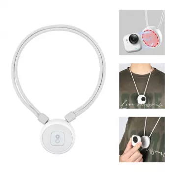PULUZ magnētiskā kakla siksna Insta360 Go sērijai - balta
