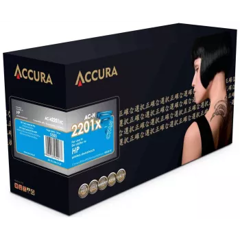 ACCURA AC-H2201XC saderīga tonera kasetne HP 220X (W2201X) augstas ietilpības ciāna, 5500 lapas, ar mikroshēmu