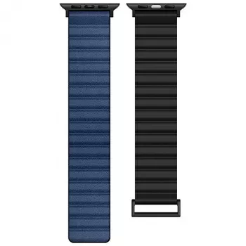 Beline Magnetic Pro Apple Watch siksniņa 38/40/41mm Melna/Zila
