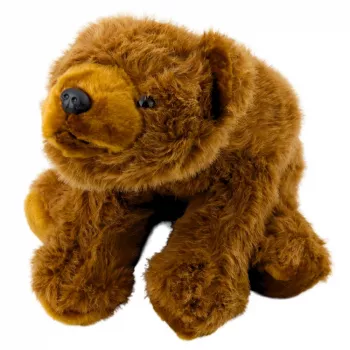 LEAN TOYS mīkstā rotaļlieta Brūns lācis 28 cm