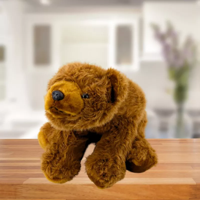 LEAN TOYS mīkstā rotaļlieta Brūns lācis 28 cm