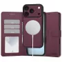 TECH-PROTECT MagSafe maks iPhone 17 Pro Max / 18 Pro Max – Mulberry, RFID bloķēšana, ietilpst 3 kartes