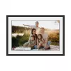 DENVER PFF-1019 10,1 collu FRAMEO HD Wi-Fi digitālais foto rāmis ar 3 maināmiem rāmjiem (melns, balts, koks)