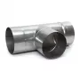 Cinkota tērauda dūmvada atzara savienotājs (tēja) 107mm x 160mm 90°