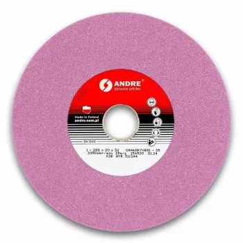 ANDRE plakanais slīpripas 200mm x 20mm x 32mm CRA60K7VE01-35 rozā Type 1